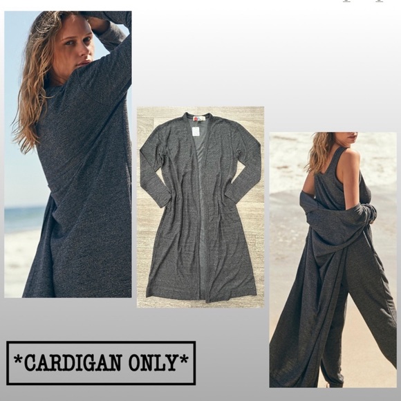 Free People Sweaters - NWT Free People Bicoastal *Cardigan Only in the color Charcoal
